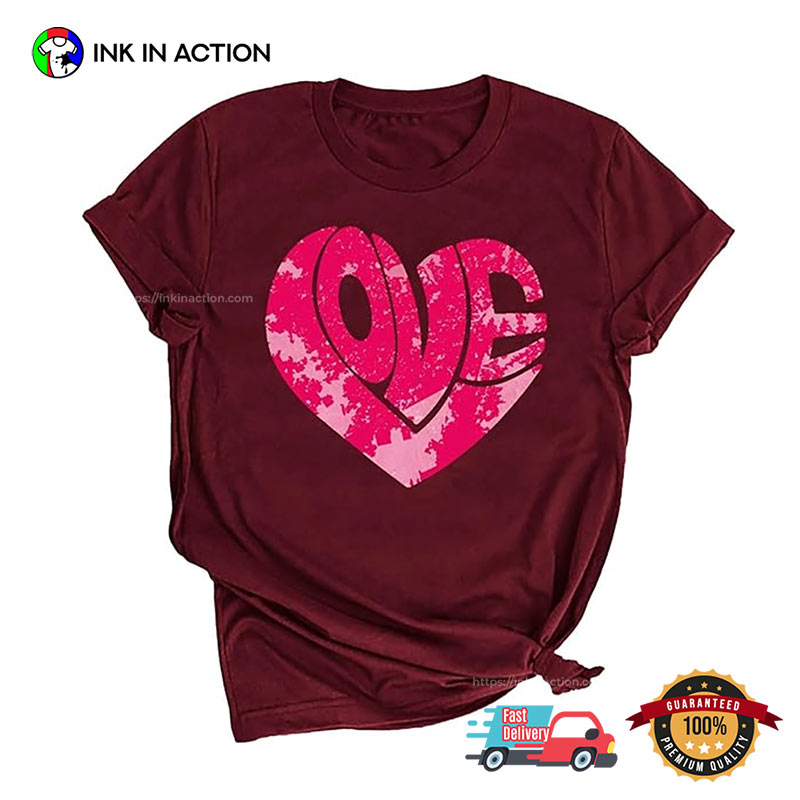 Heart Love Valentine’s Day Comfort Colors T-shirt