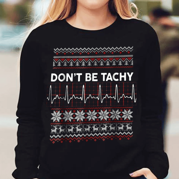 Heart Signal Don't Be Tachy Christmas Style Shirt