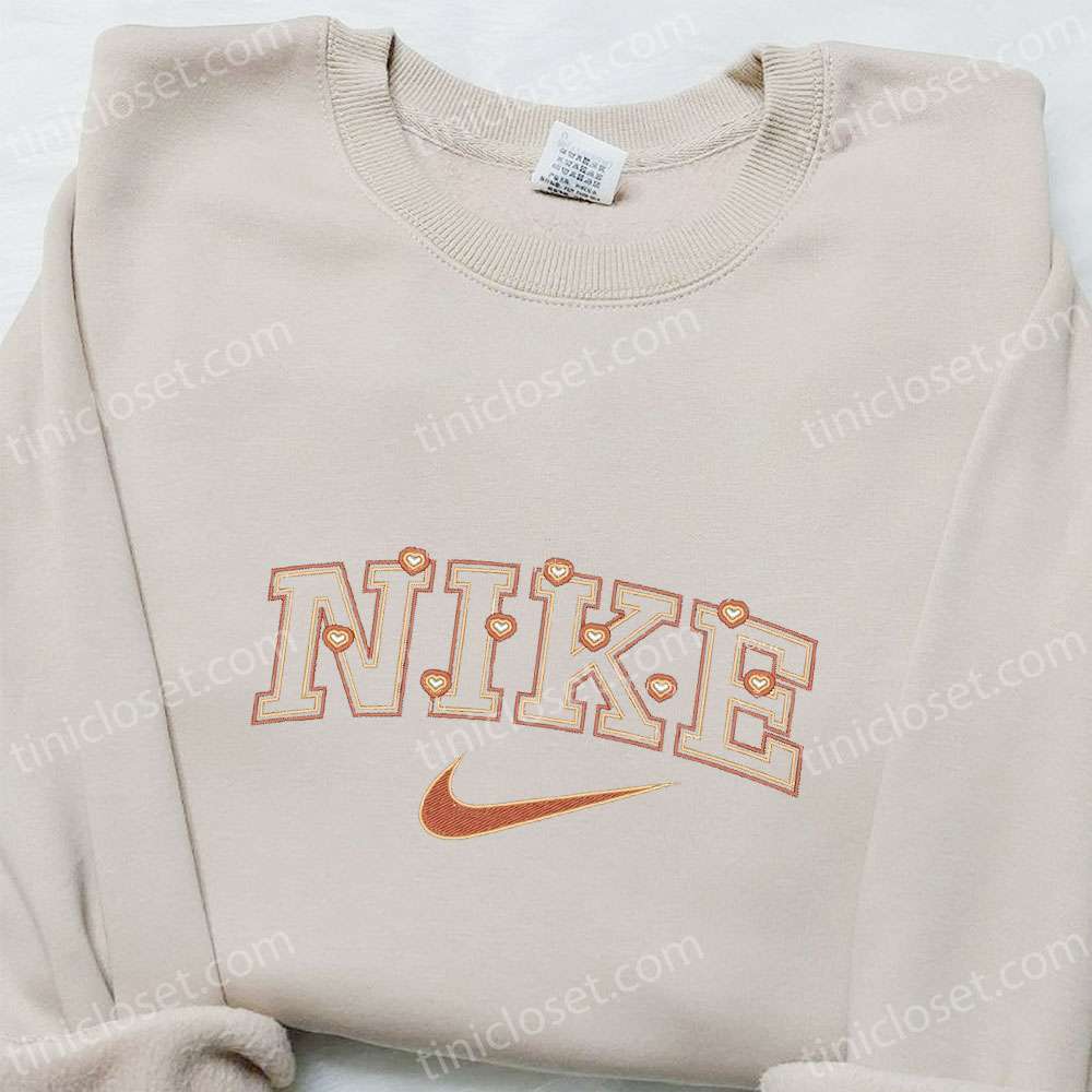 Hearts X Nike Embroidered Sweatshirt, Nike Inspired Embroidered T-shirt, Best Valentine’s Day Gift Ideas