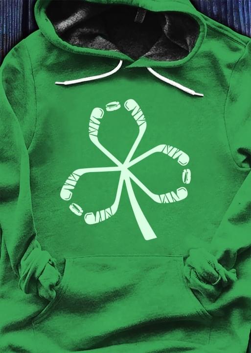 Hockey Sport And Lucky Eve Saint Patrick's Day Shirt