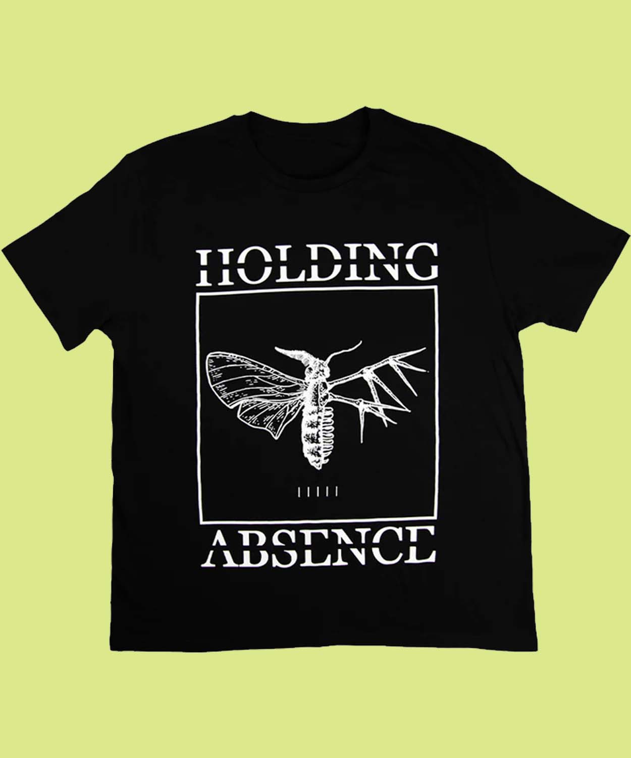 Holding Absence Merch Moth T-shirt – Black