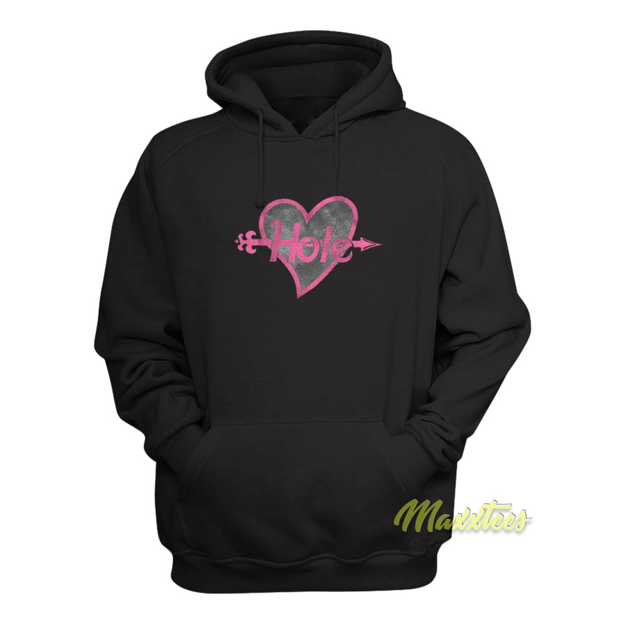 Hole Cupid's Arrow Heart Logo Hoodie