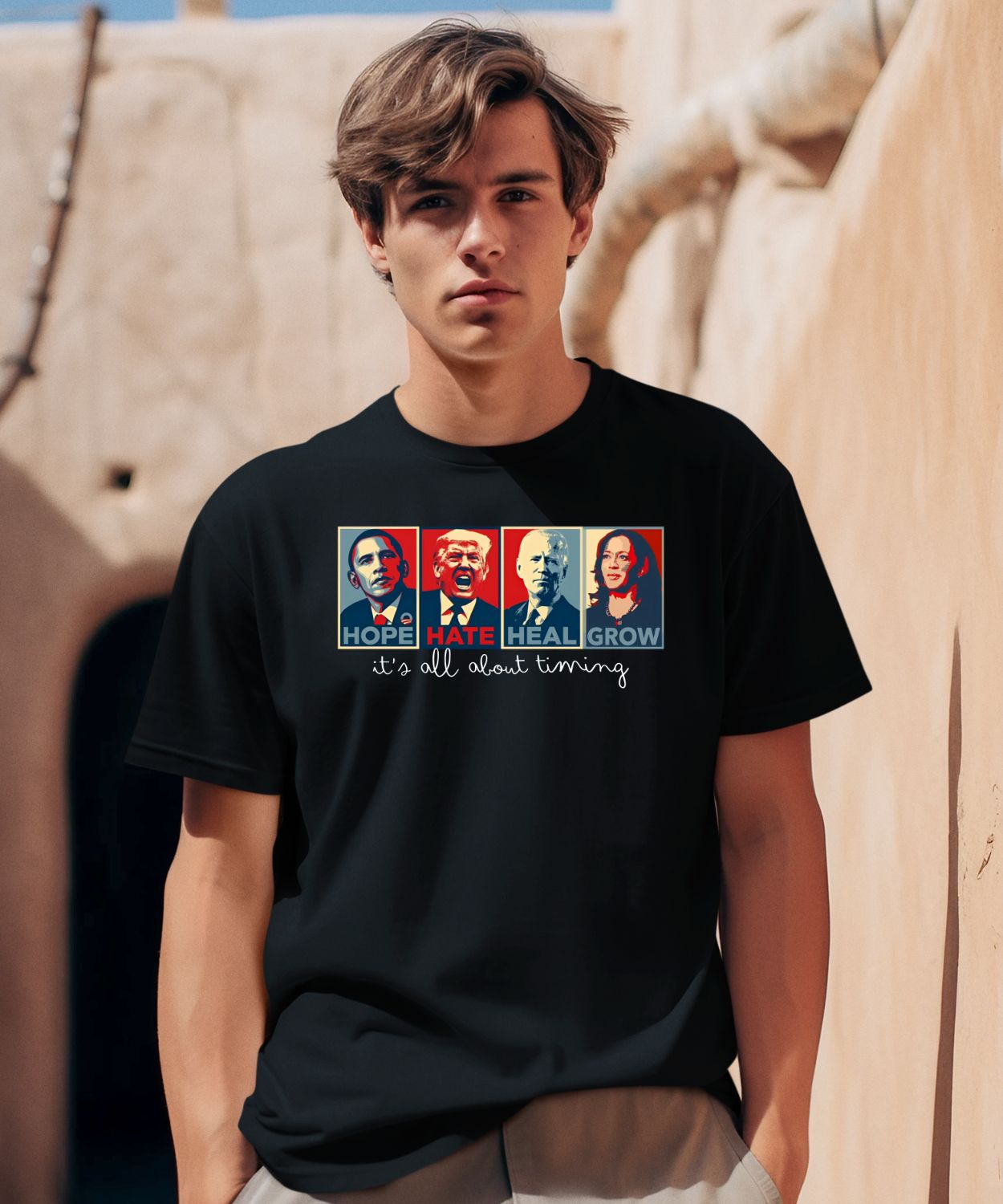 Hope Hate Heal Grow It’s All About Timing Shirt