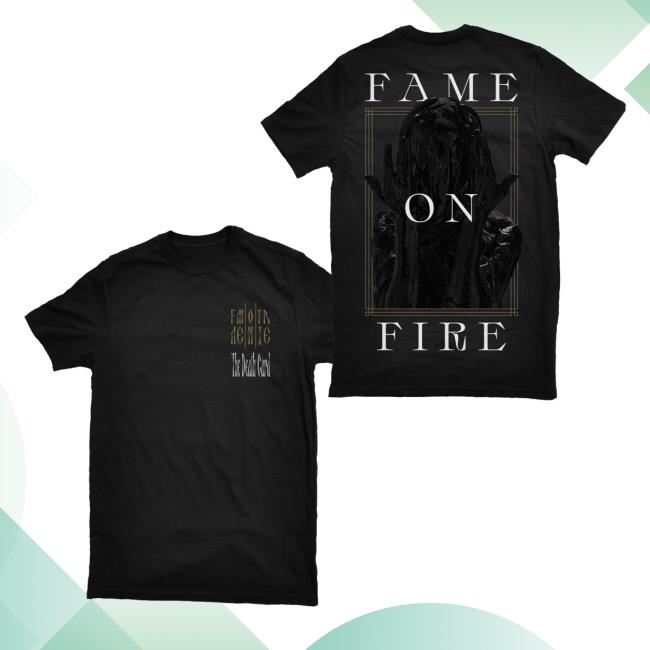 Hopeless Records Merch Fame On Fire ‘the Death Card’ Black T-shirt