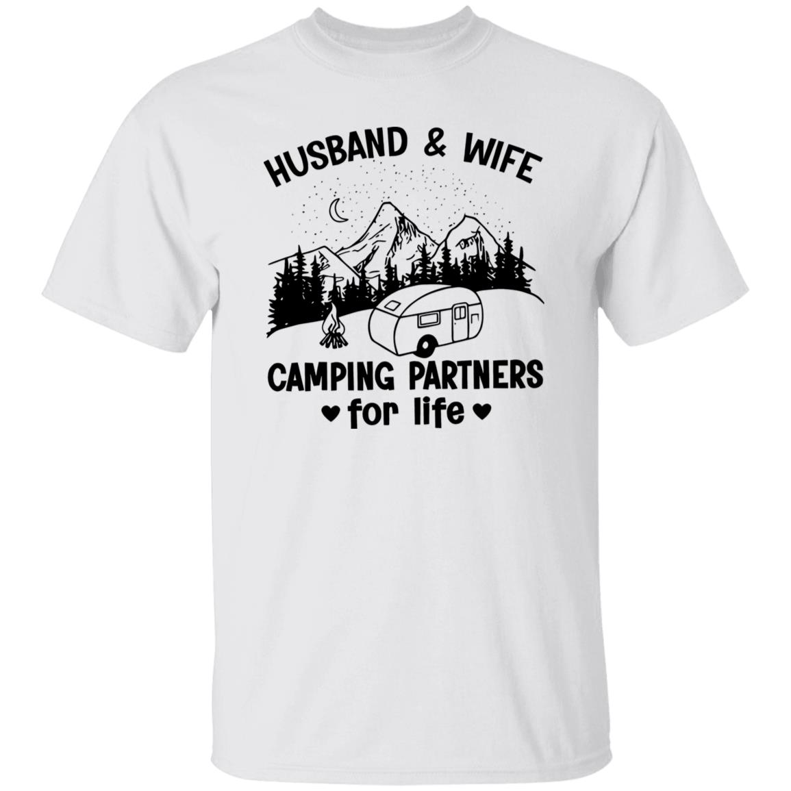 Husband & Wife Camping Partner For Life Gift For Camping Lover Shirt