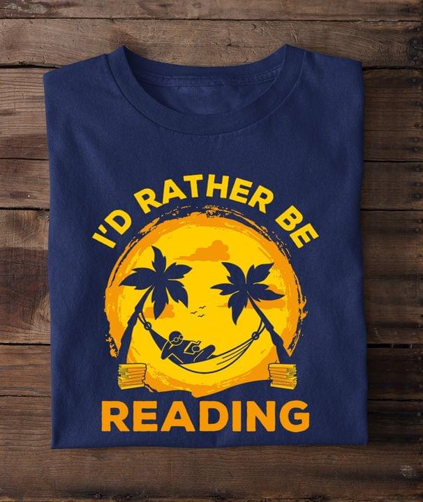I'd Rather Be Reading Man Beach Happy Sun Shirt