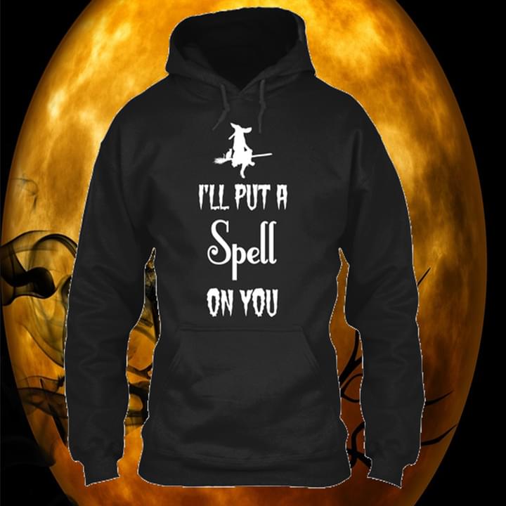 I'll Put A Spell On You Flying Witch Broom Halloween Shirt