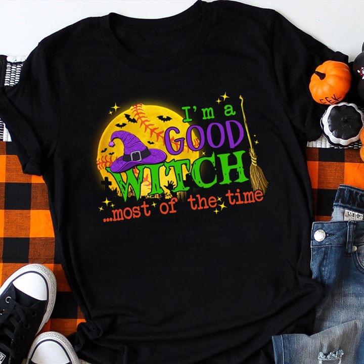 I'm A Good Witch Most Of The Time Halloween Shirt