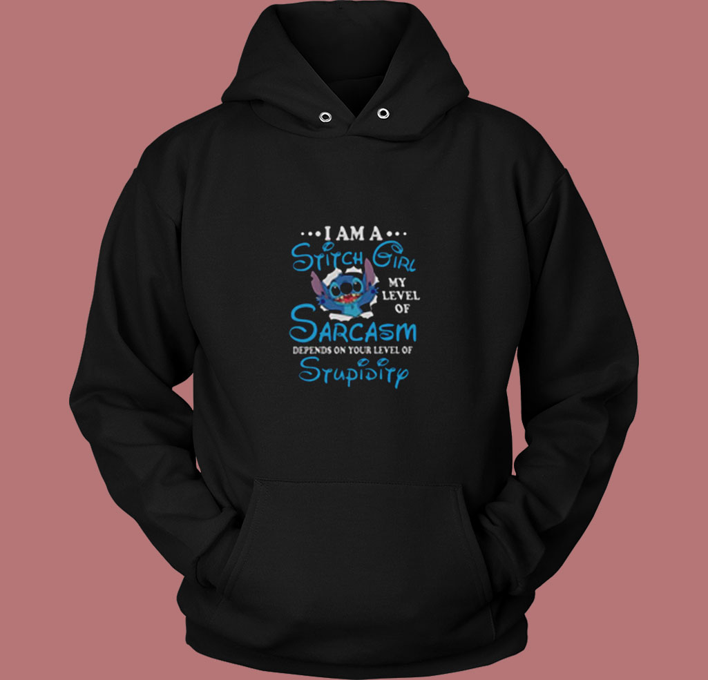 I'm A Stitch Girl Vintage Hoodie