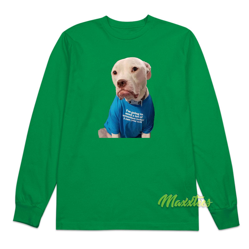I'm Going To Need A Lot Of Attention Today Long Sleeve Shirt