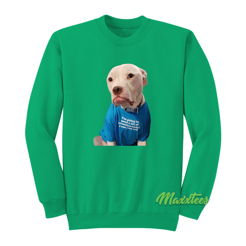 I'm Going To Need A Lot Of Attention Today Sweatshirt
