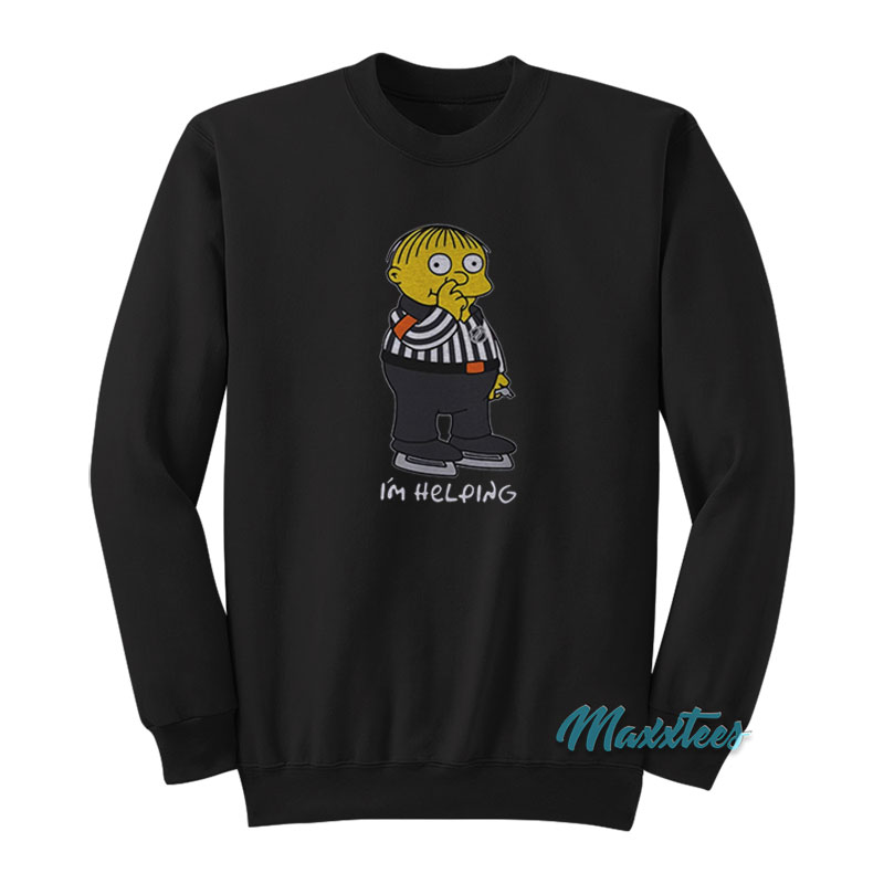 I'm Helping – Ralph Wiggum Nose Picker Sweatshirt