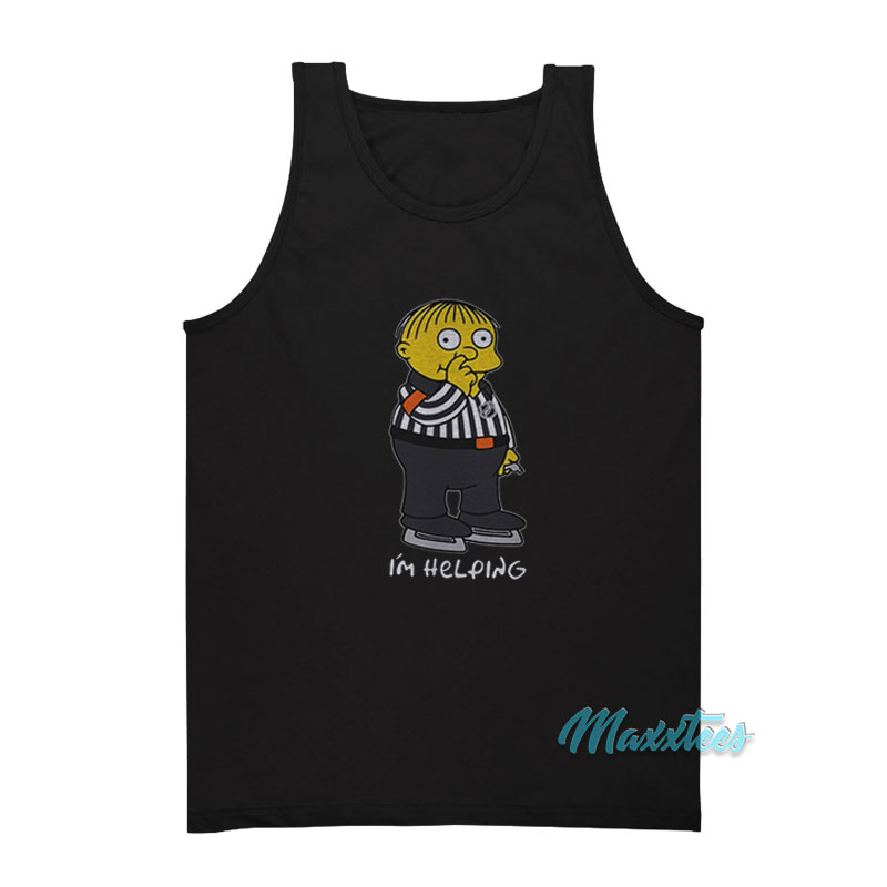 I'm Helping Ralph Wiggum Nose Picker Tank Top