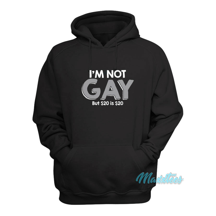 I'm Not Gay But $20 Is $20 Hoodie