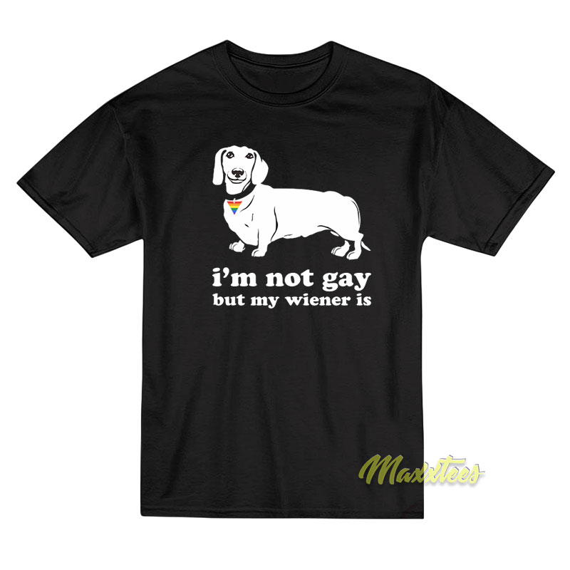 I'm Not Gay But My Wiener Is T-shirt