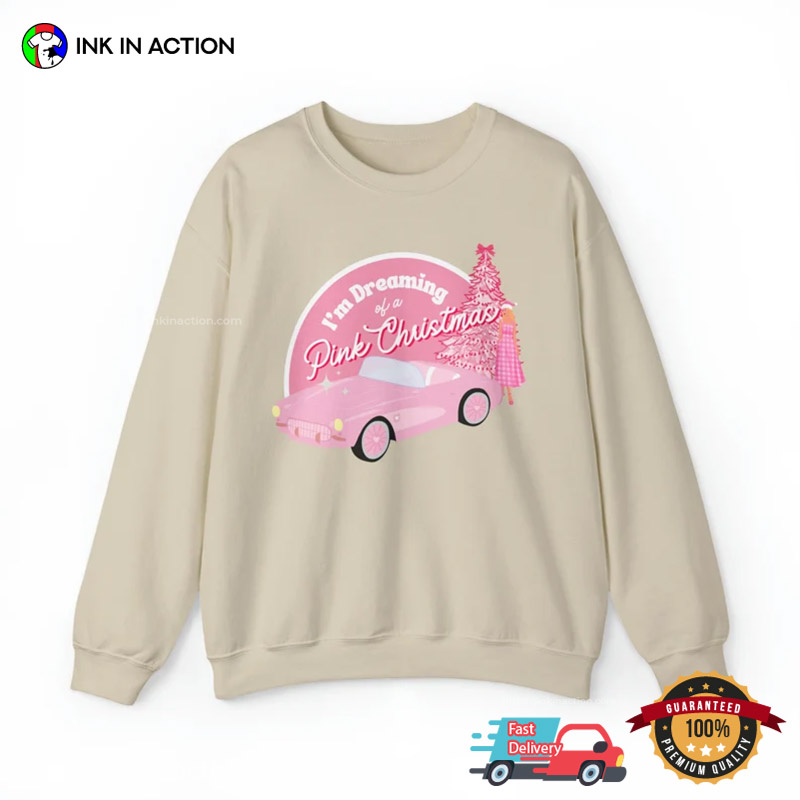 I’m Dreaming Of A Pink Christmas Cute Xmas Gift Tee