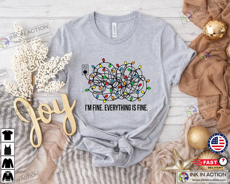 I’m Fine Everything Is Fine Christmas Lights