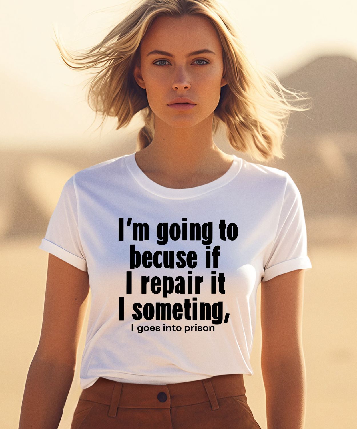 I’m Going To Becuse If I Repair It I Something I Goes Into Prison Shirt