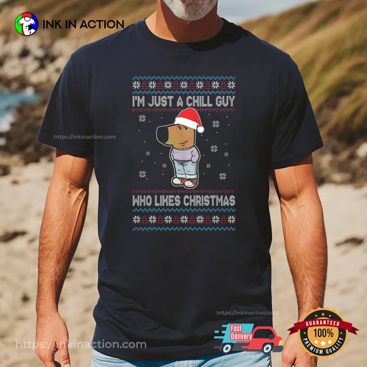 I’m Just A Chill Guy Who Likes Christmas Meme Shirt