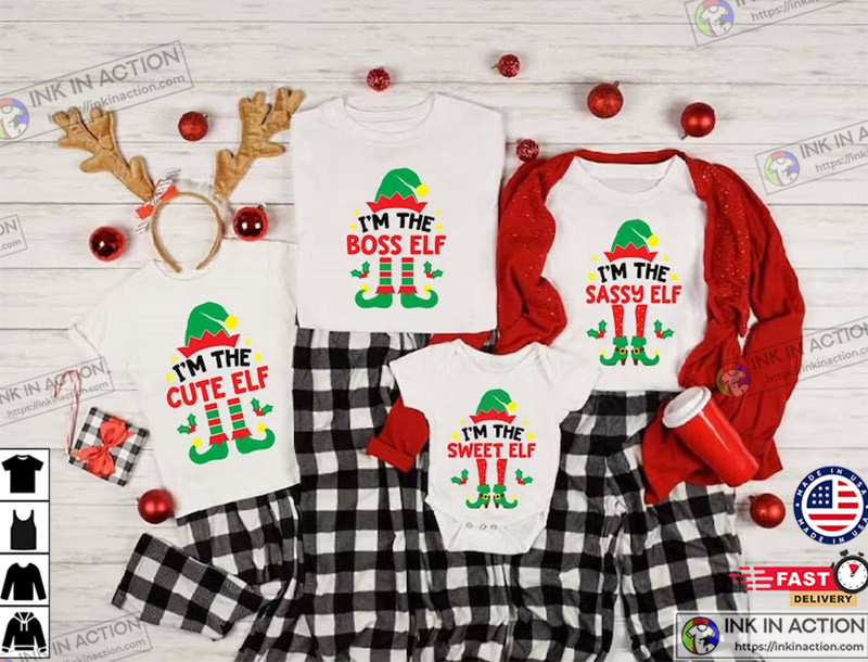 I’m The Elf Christmas Matching Family T-shirt