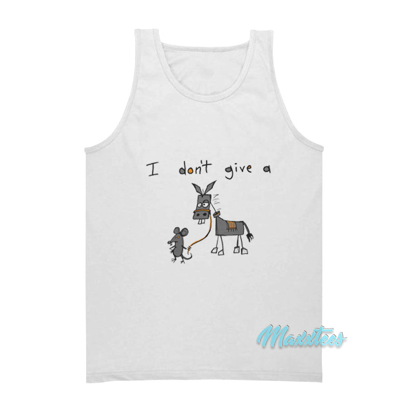 I Don't Give A Rats Donkey Tank Top