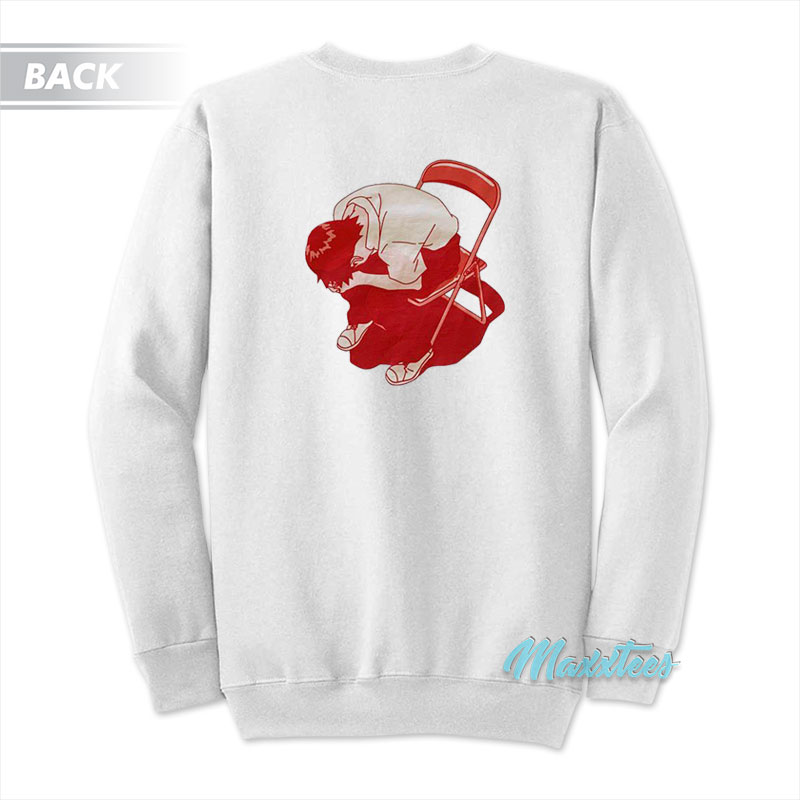 I Just Can't Evangelion Shinji Depressed Chair Sweatshirt