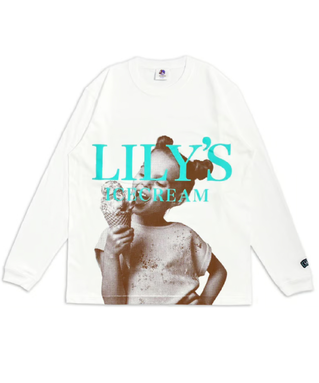 Ice Graphic Mint Long Sleeve Lily’s Ice Cream Shop