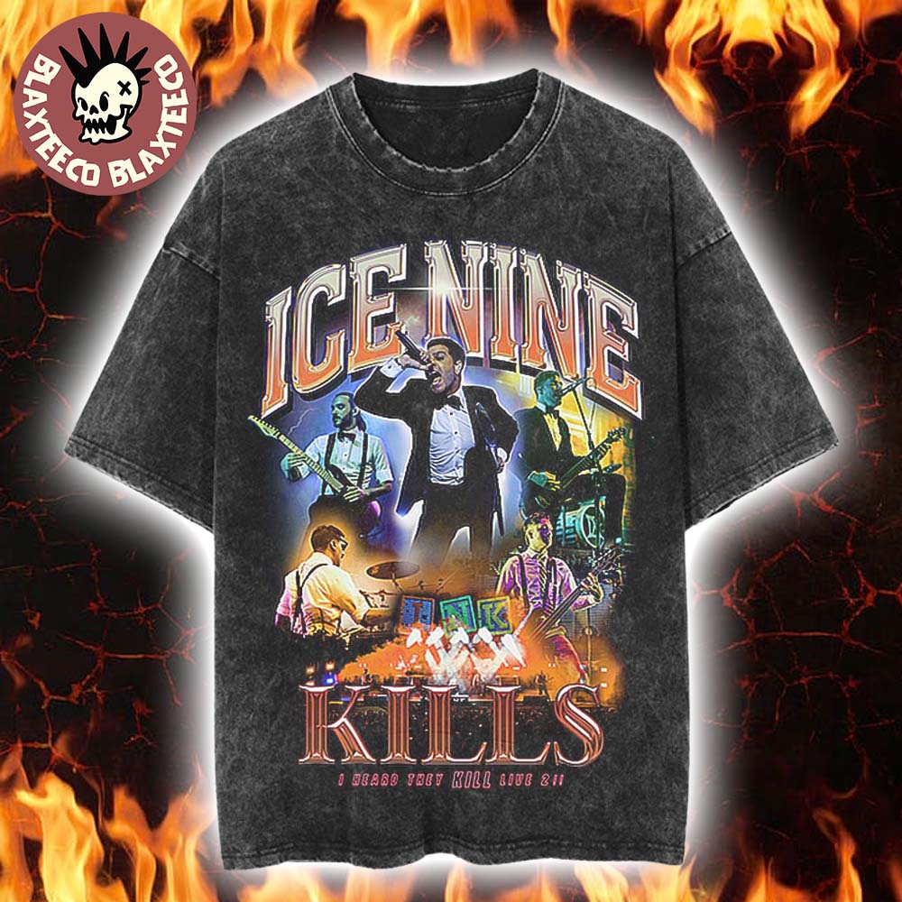 Ice Nine Kills I Heard They Kill Live 2 Give ‘em The Boot Unisex Washed T-shirt