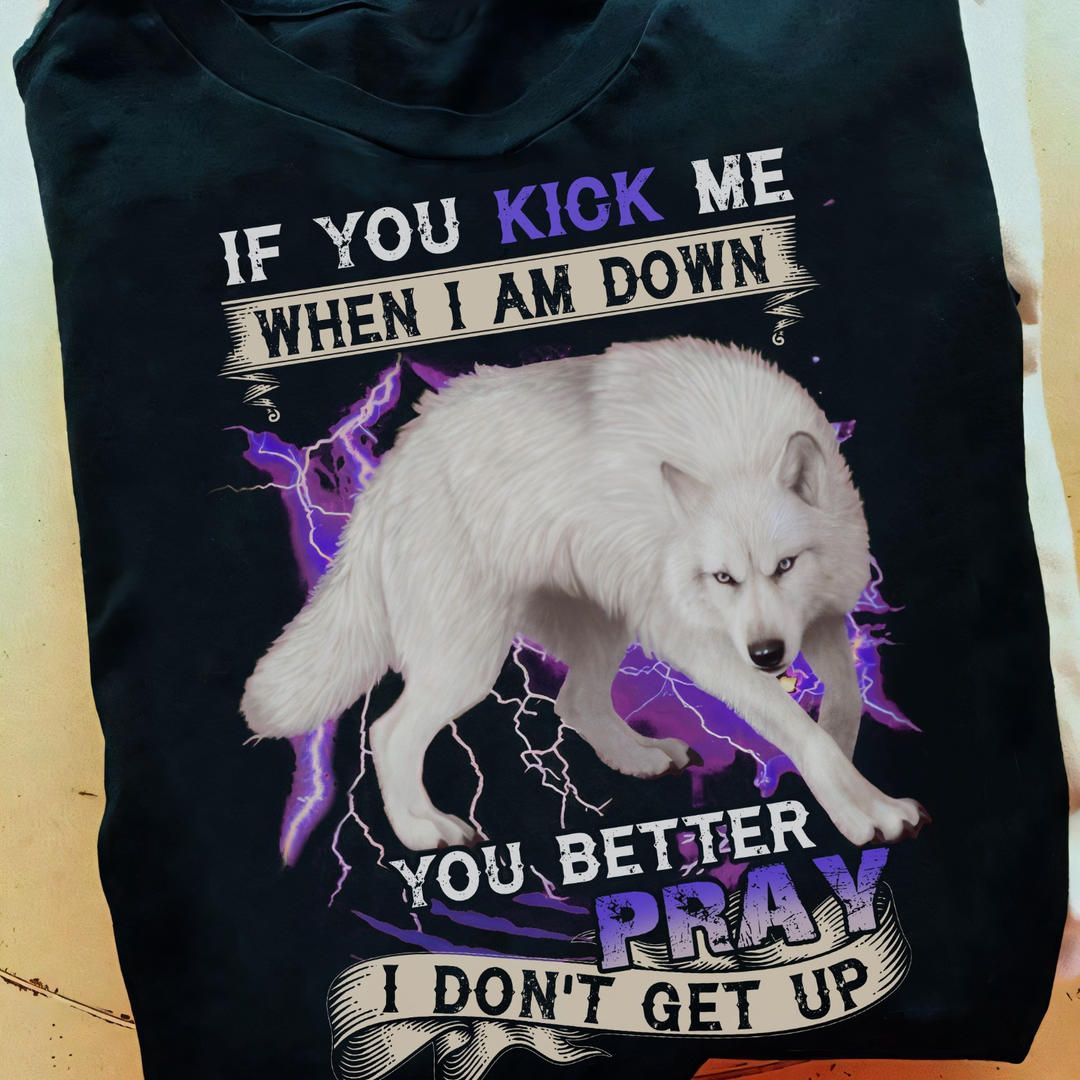 If You Kick Me When I Am Down, You Better Pray I Don't Get Up Shirt
