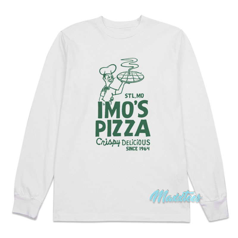 Imo's Pizza Retro Crispy Delicious Long Sleeve Shirt