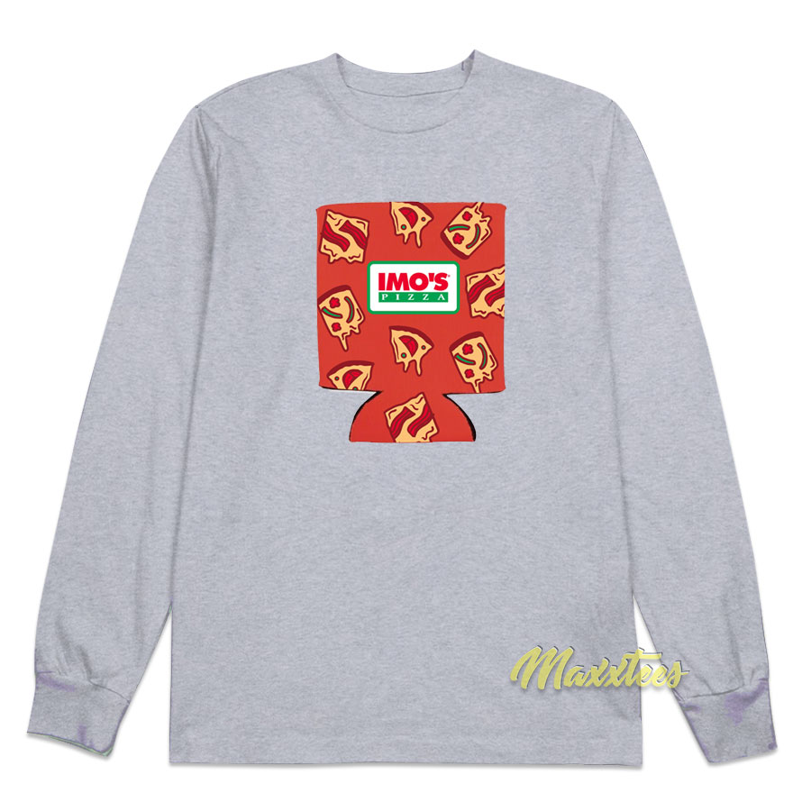 Imo's Pizza Squares Can Hugger Long Sleeve Shirt