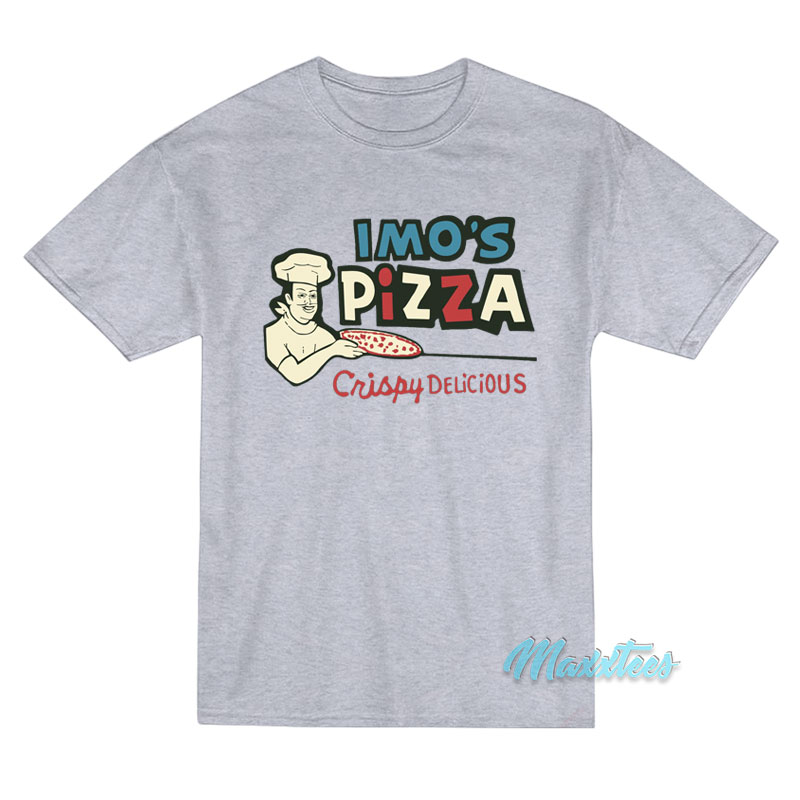 Imo's Pizza Window Crispy Delicious T-shirt