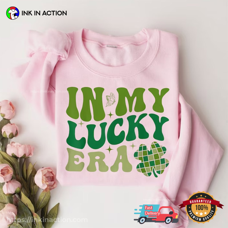 In My Lucky Era Groovy St Patrick’s Day Shirt