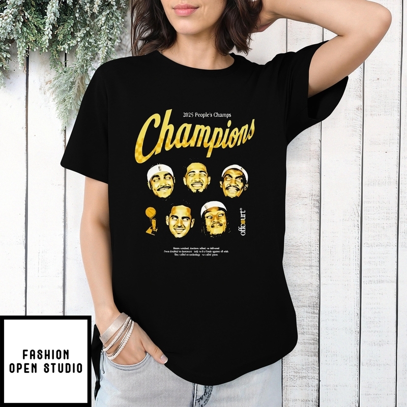 Indiana Pacer 2025 People’s Champs Champions Players Head T-shirt