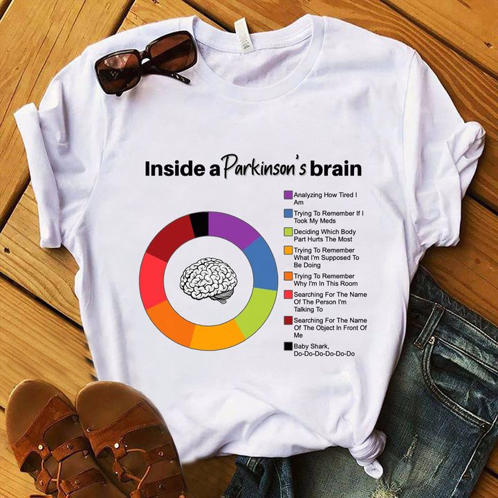 Inside A Parkinson's Brain Colorful Cycle Different Functions Shirt