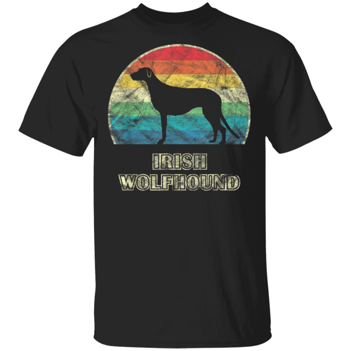 Irish Wolfhound Vintage Style Dog Shirt