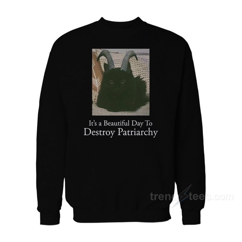It's A Beautiful Day To Destroy Patriarch Sweatshirt