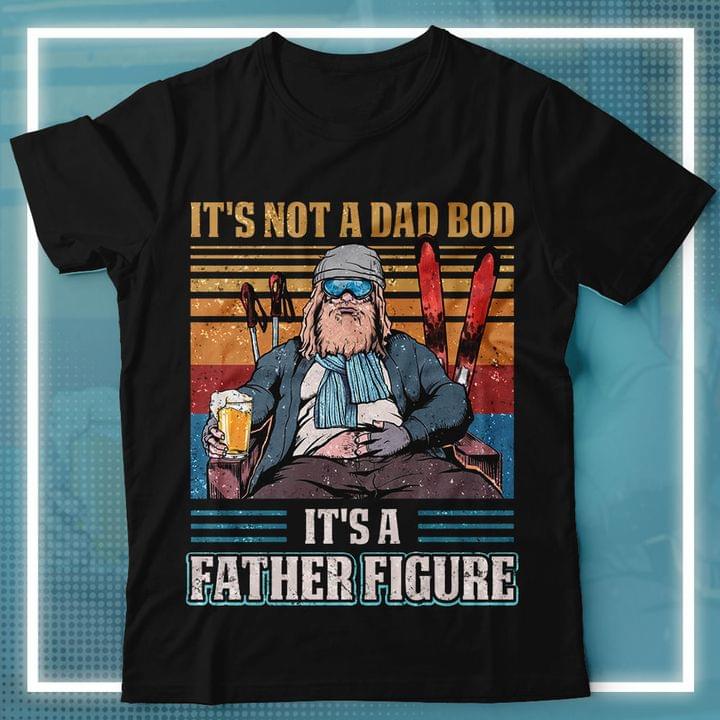 It's Not A Bad Bod It's A Father Figure Fat Thor Skiing Beer Shirt