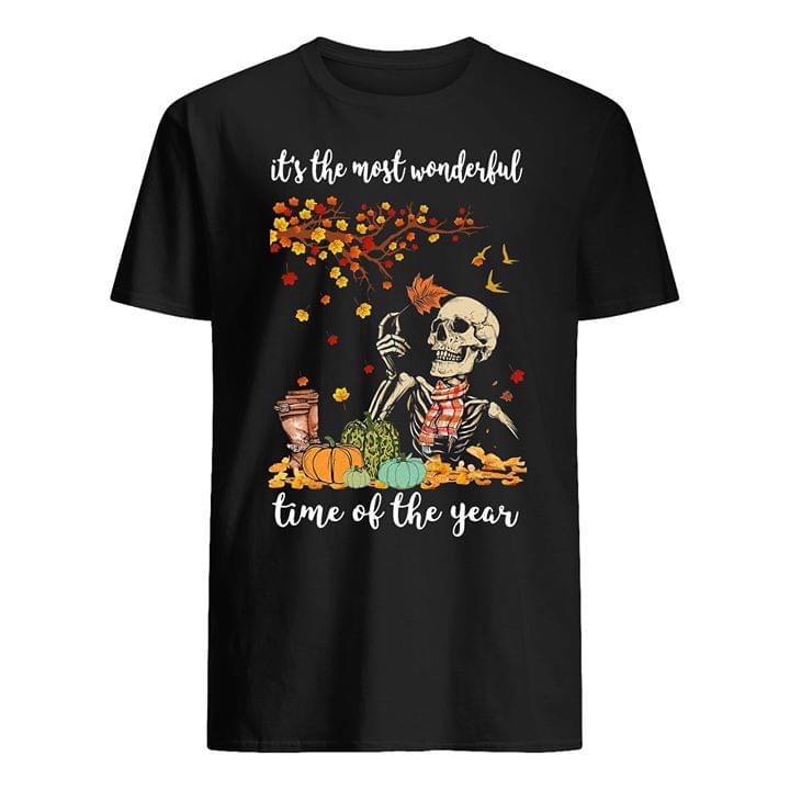 It's The Most Wonderful Time Of The Year Halloween Skeleton Shirt