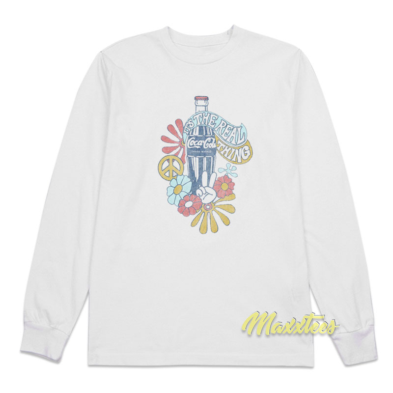 It's The Real Thing Coca Cola Long Sleeve Shirt
