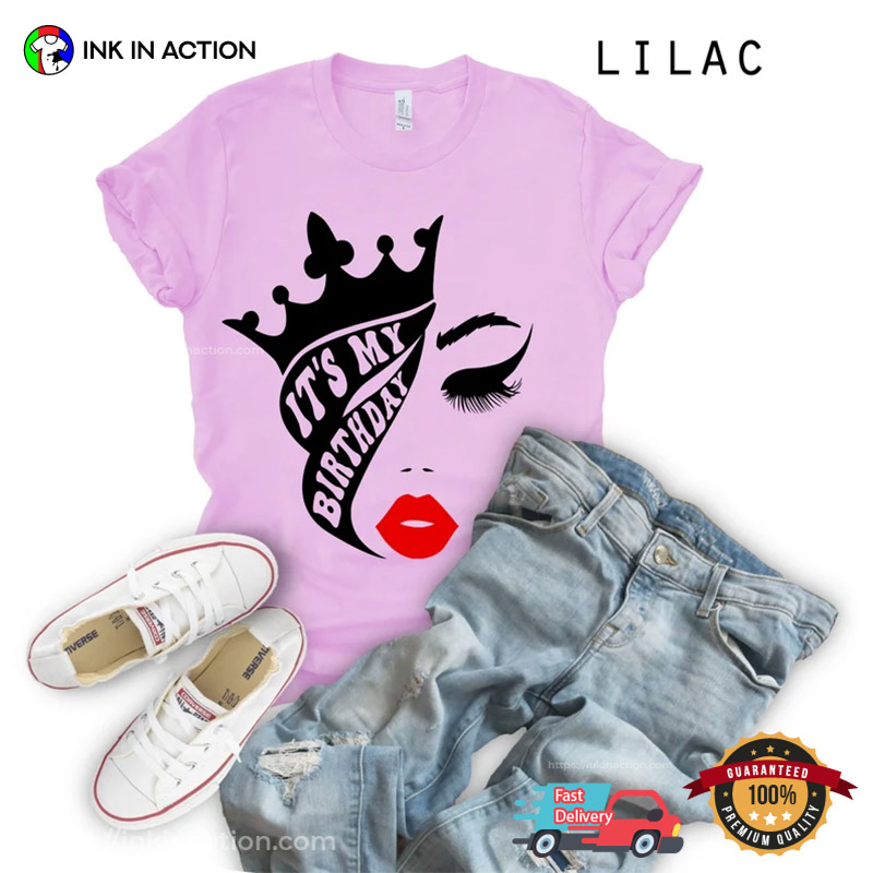 It’s My Birthday Queen Personalized Birthday Tee Shirts
