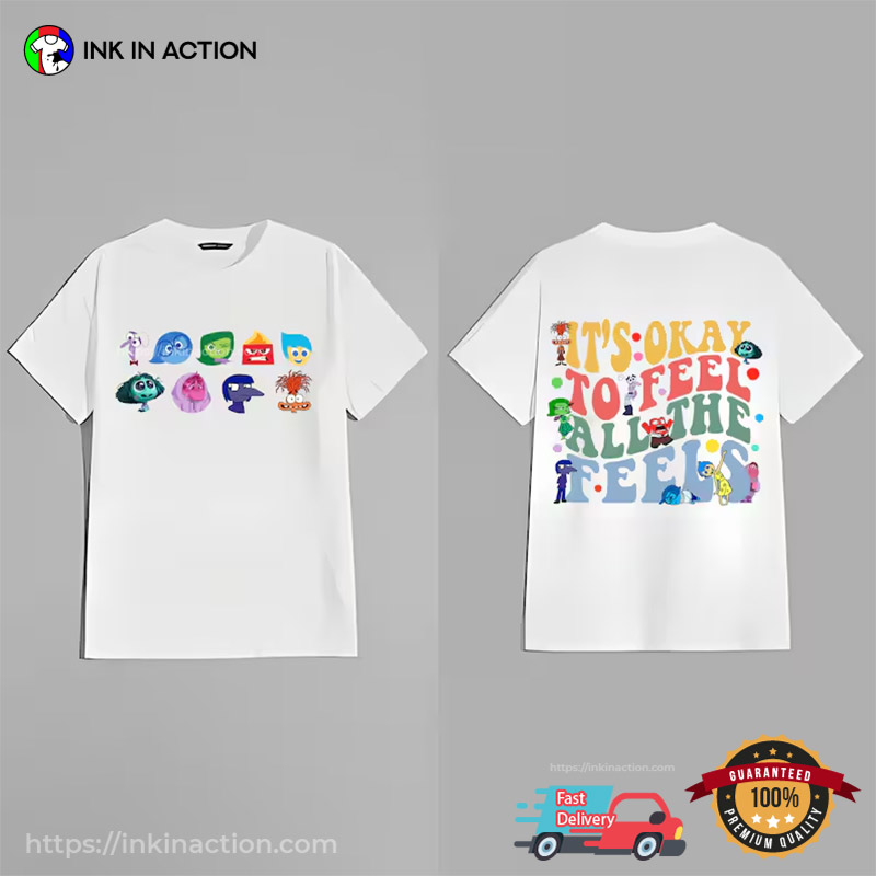 It’s Okay To Feel All The Feels Inside Out Mental Health Day Unisex T-shirt