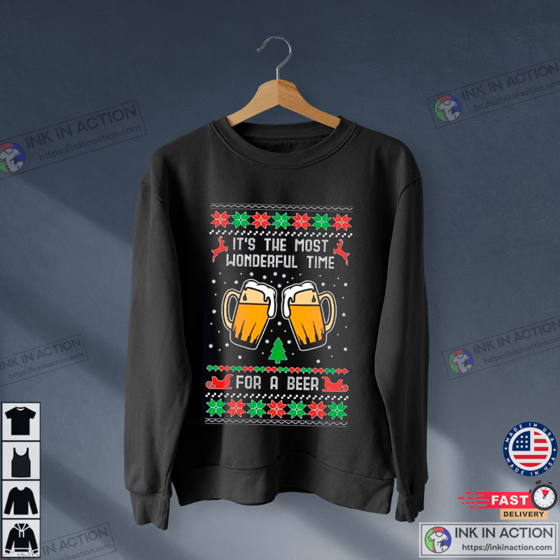 It’s The Most Wonderful Time For A Beer Ugly Christmas Sweater