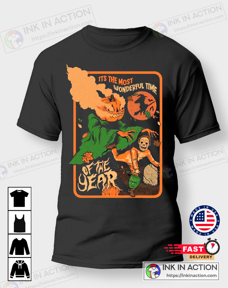 It’s The Most Wonderful Time Of The Year Pumpkin Vintage Halloween 90s T-shirt
