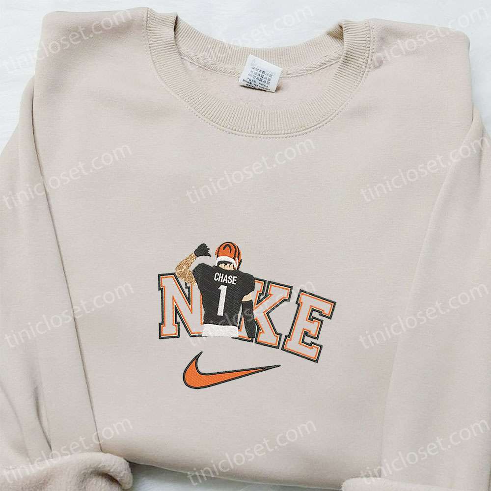 Ja’marr Chase X Nike Embroidered Shirt, Nfl Sports Embroidered Hoodie, Best Gift Ideas