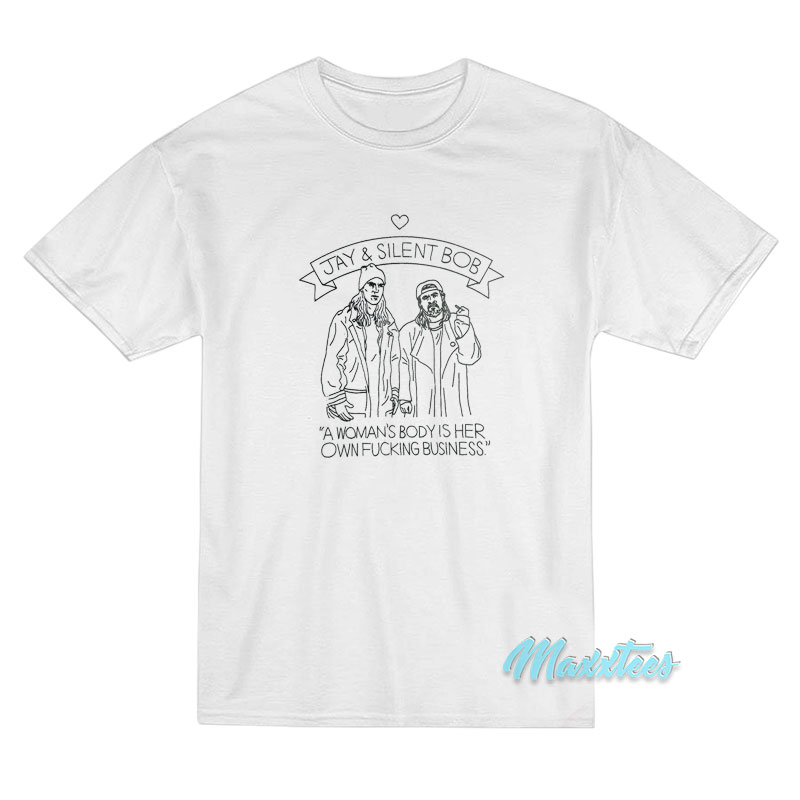 Jay And Silent Bob A Woman's Body T-shirt