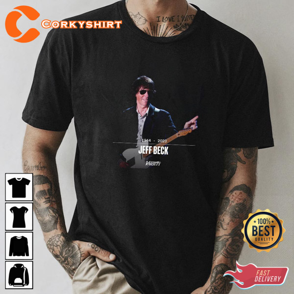 Jeff Beck Among The Most Innovative Of’ 60s Guitar Heroes Rip 1944-2023 T-shirt