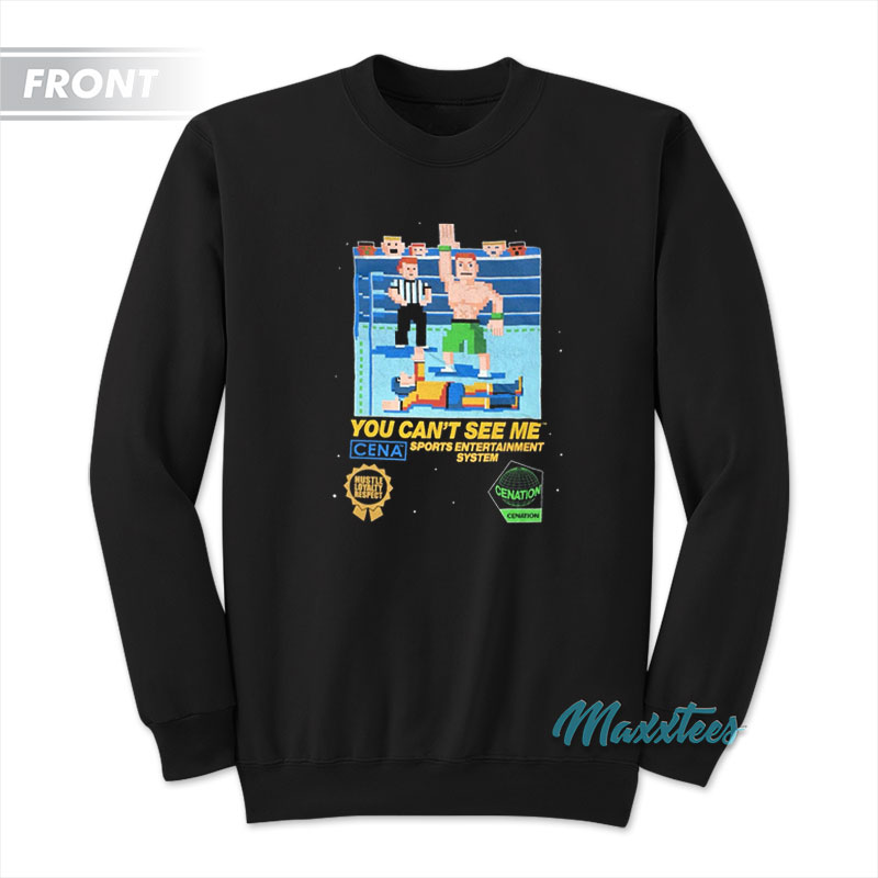 John Cena 8-bit Can't You See Me Sweatshirt
