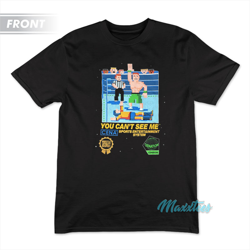 John Cena 8-bit Can't You See Me T-shirt