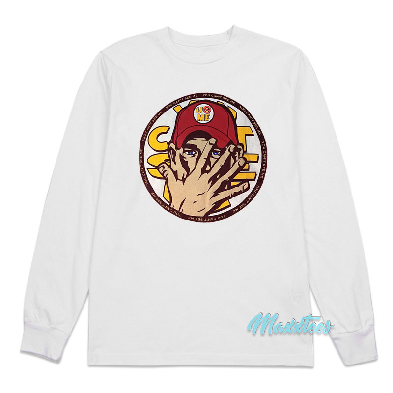 John Cena You Can't See Me Long Sleeve Shirt